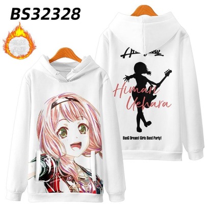 BanG Dream 動漫周邊 秋冬潮流寬鬆休閒連帽T