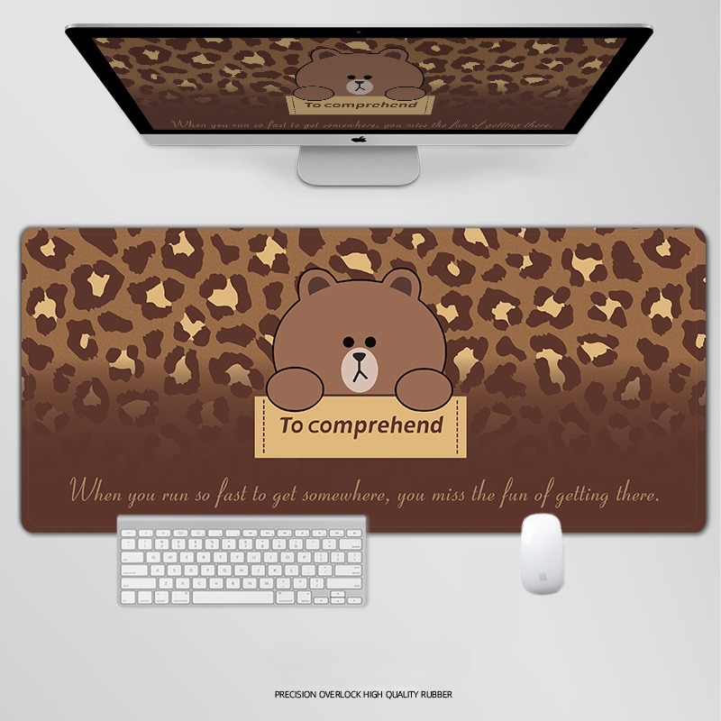 布朗熊 主題桌墊 布質滑鼠墊-ZUIHANG SHOP