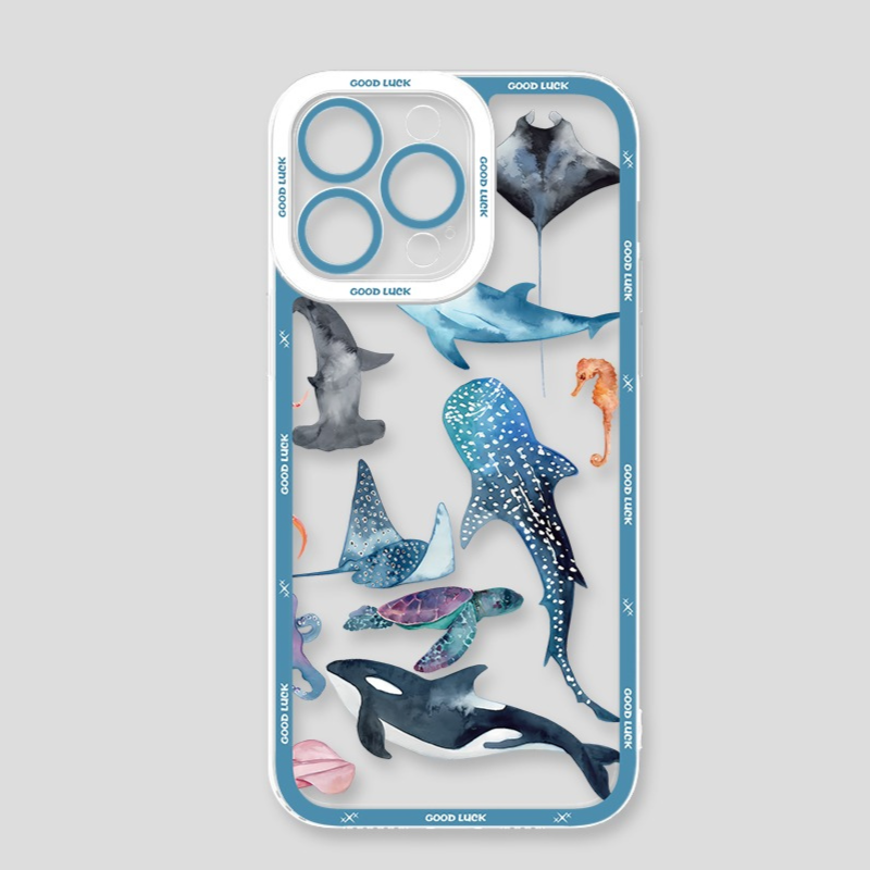 海洋生物天使眼透明防摔軟殼-ZUIHANG SHOP