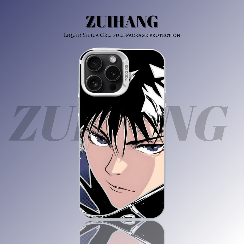 咒術迴戰彩銀線條漸變防摔手機殼-ZUIHANG SHOP