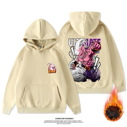 七龍珠新款 寬鬆百搭 秋冬款 加絨加厚連帽T-ZUIHANG
