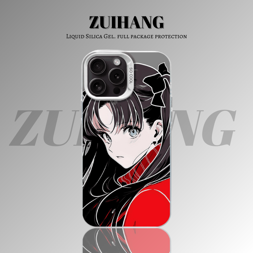 Fate/stay night彩銀線條漸變防摔手機殼-ZUIHANG SHOP