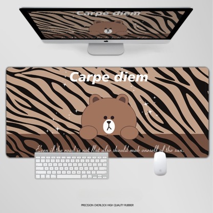 布朗熊 主題桌墊 布質滑鼠墊-ZUIHANG SHOP