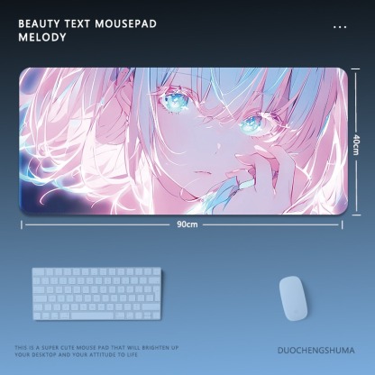 炫彩流光美女 主題桌墊 布質滑鼠墊-ZUIHANG SHOP