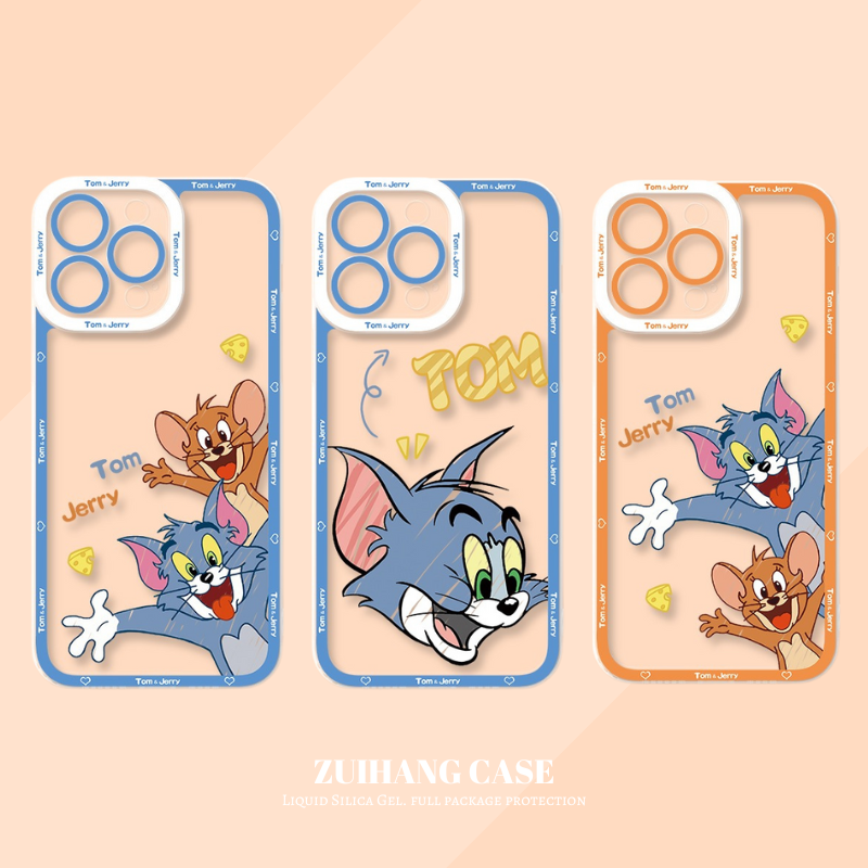 湯姆貓與傑利鼠天使眼透明防摔軟殼-ZUIHANG SHOP