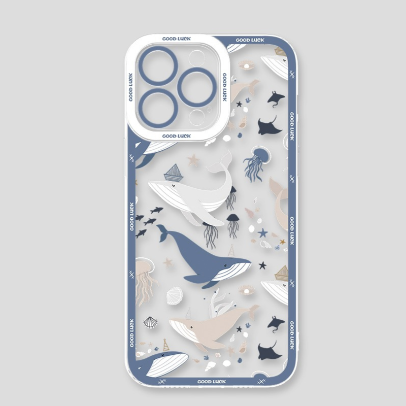 海洋生物天使眼透明防摔軟殼-ZUIHANG SHOP