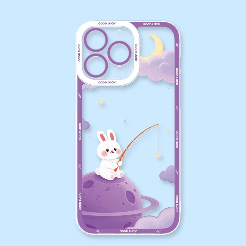 宇宙兔子天使眼透明防摔軟殼-ZUIHANG SHOP