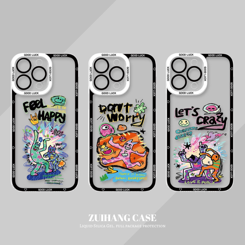 塗鴉天使眼透明防摔軟殼-ZUIHANG SHOP