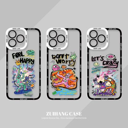 塗鴉天使眼透明防摔軟殼-ZUIHANG SHOP