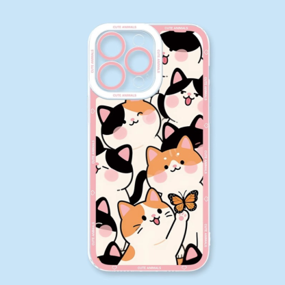 卡通動物天使眼透明防摔軟殼-ZUIHANG SHOP