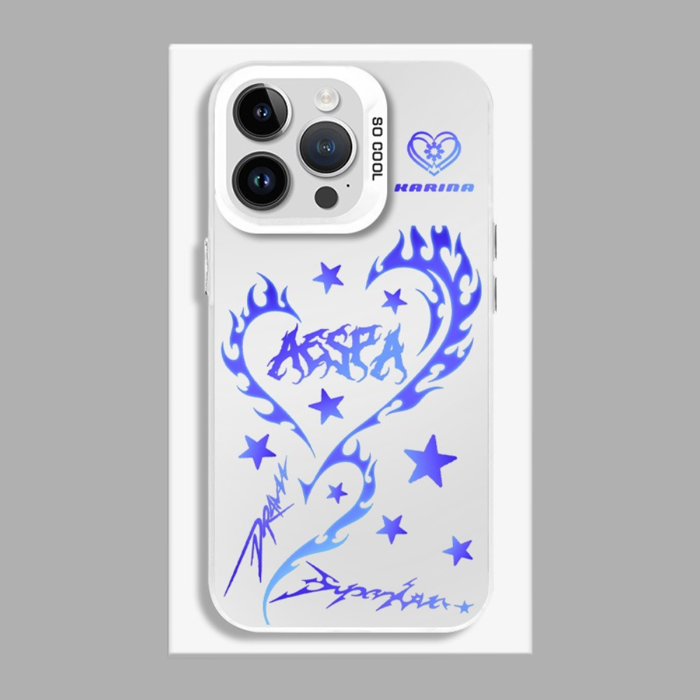 Aespa彩銀線條漸變防摔手機殼-ZUIHANG SHOP