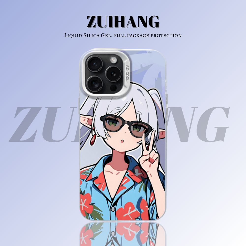 芙莉蓮彩銀線條漸變防摔手機殼-ZUIHANG SHOP