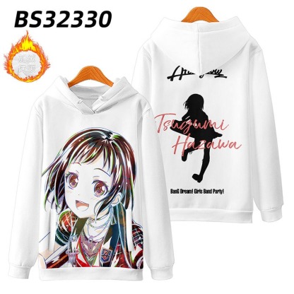BanG Dream 動漫周邊 秋冬潮流寬鬆休閒連帽T