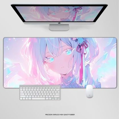 炫彩流光美女 主題桌墊 布質滑鼠墊-ZUIHANG SHOP