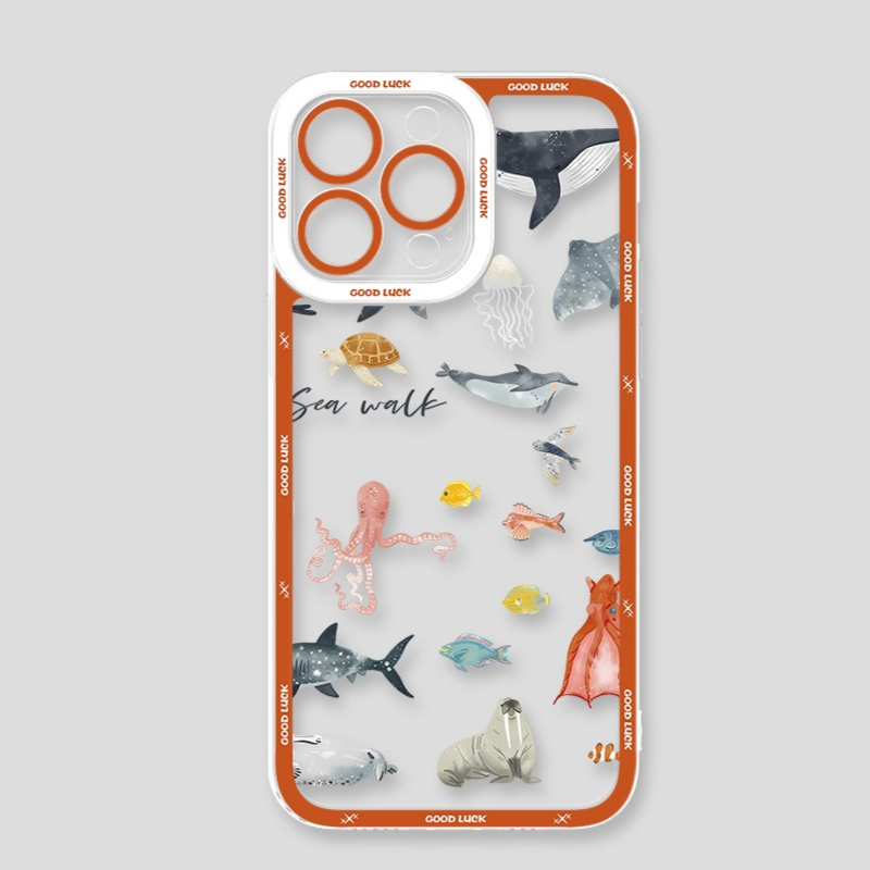 海洋生物天使眼透明防摔軟殼-ZUIHANG SHOP