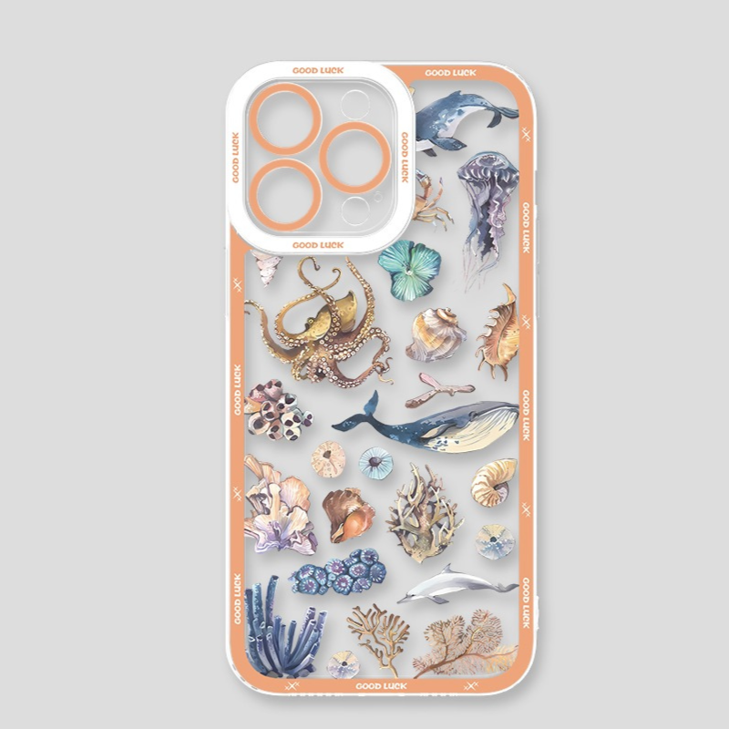 海洋生物天使眼透明防摔軟殼-ZUIHANG SHOP
