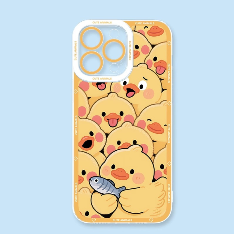 卡通動物天使眼透明防摔軟殼-ZUIHANG SHOP