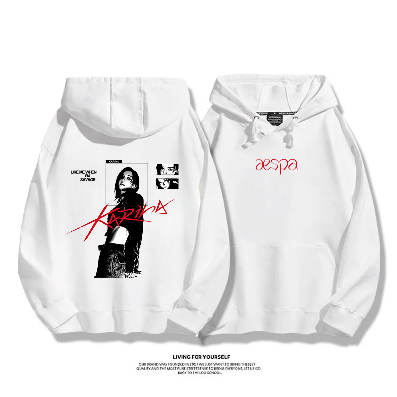 Aespa SYNK 2025秋冬新款 親子情侶男女連帽衛衣