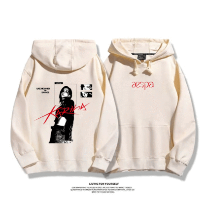 Aespa SYNK 2025秋冬新款 親子情侶男女連帽衛衣