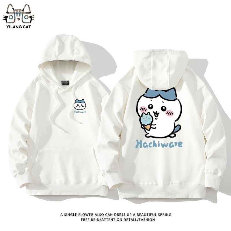 Chiikawa聯名衛衣2025秋冬新款親子情侶裝連帽衛衣