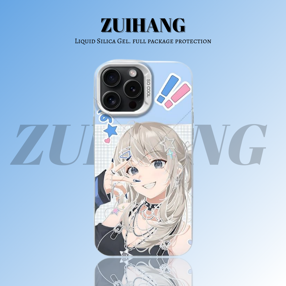 【大集合1.0】動漫彩銀線條漸變防摔手機殼-ZUIHANG SHOP