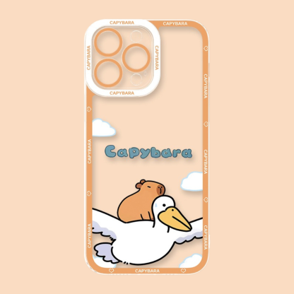 卡皮巴拉天使眼透明防摔軟殼-ZUIHANG SHOP