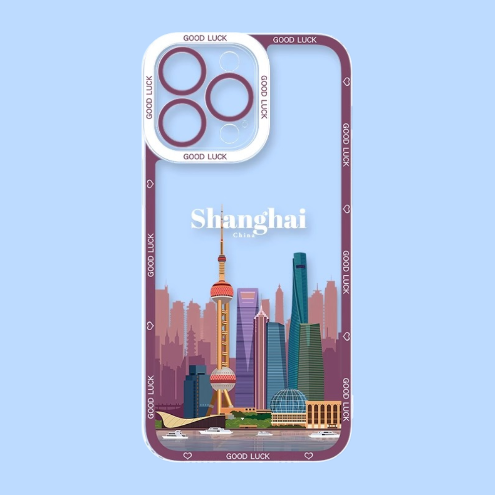 城市插畫天使眼透明防摔軟殼-ZUIHANG SHOP