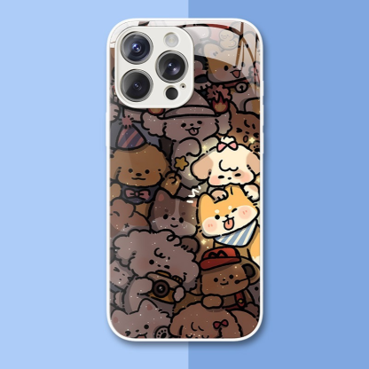 情侶系列新款高清全包防摔玻璃殼-ZUIHANG SHOP