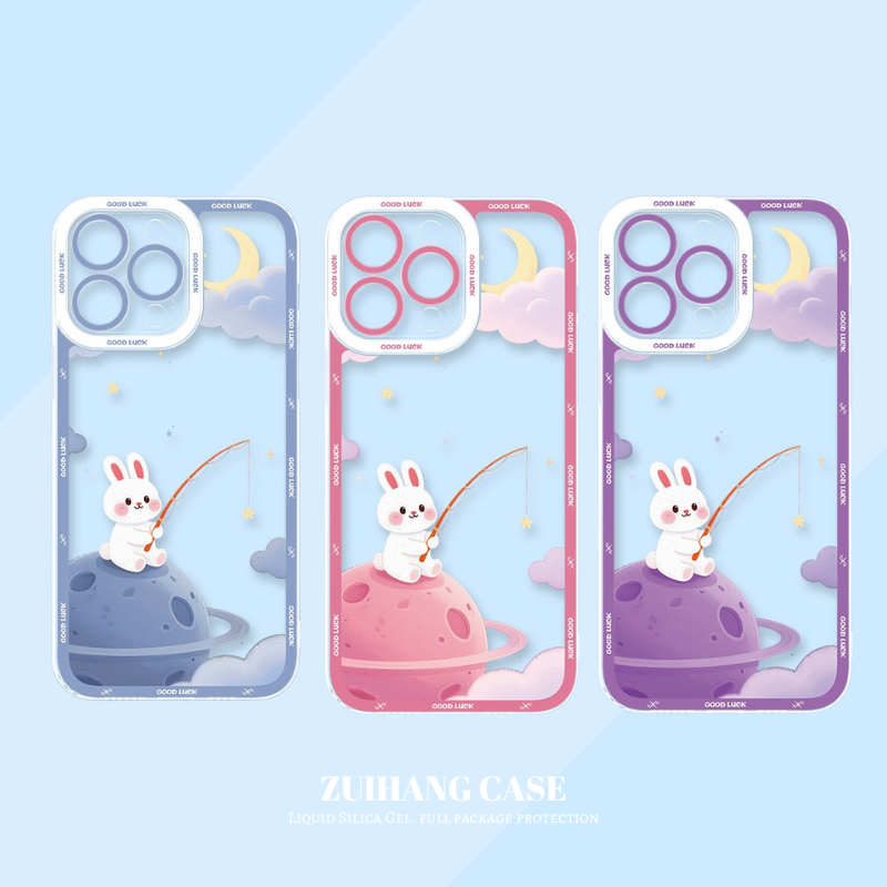宇宙兔子天使眼透明防摔軟殼-ZUIHANG SHOP