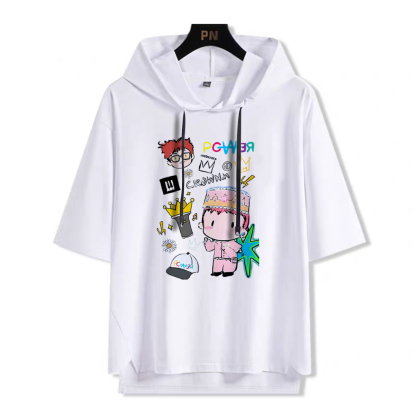 G-DRAGON 權志龍 連帽短袖T恤-ZUIHANG SHOP