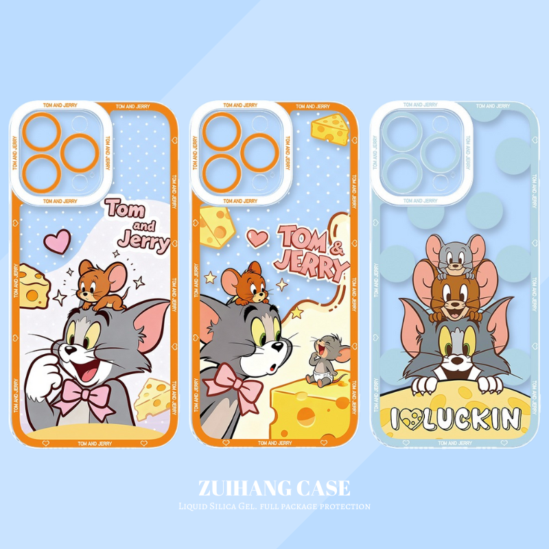 湯姆貓與傑利鼠天使眼透明防摔軟殼