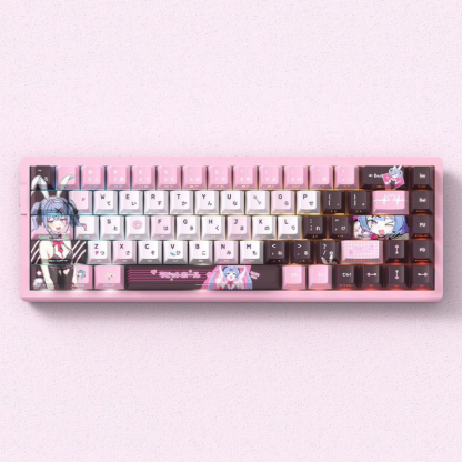 初音兔子洞 二次元側刻透光機械鍵盤