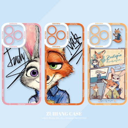 動物方城市天使眼透明防摔軟殼