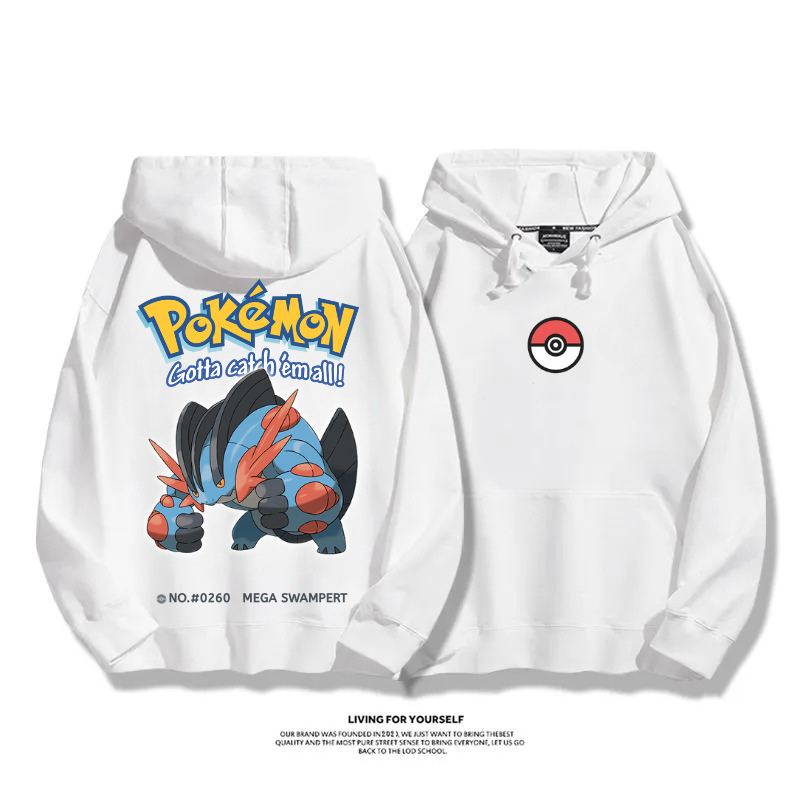 寶可夢 超級進化 2025秋冬新款 親子情侶男女連帽衛衣