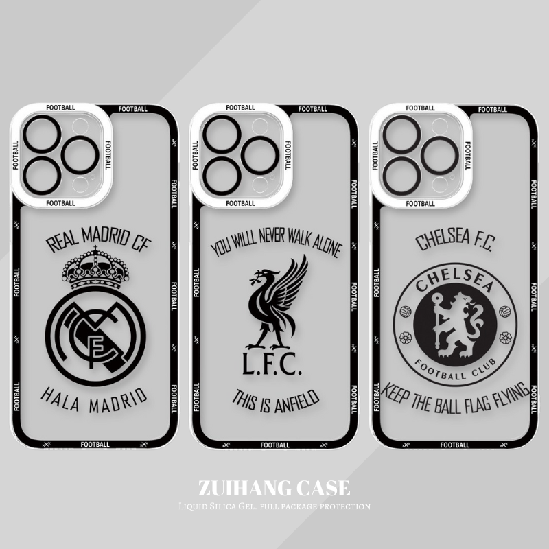 足球俱樂部天使眼透明防摔軟殼