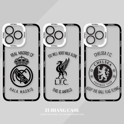 足球俱樂部天使眼透明防摔軟殼