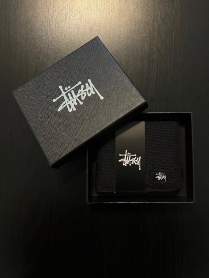 斯圖西潮牌皮夾 潮牌牛津布短版錢包