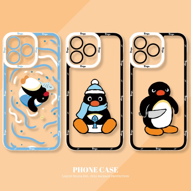 Pingu企鵝天使眼透明手機殼