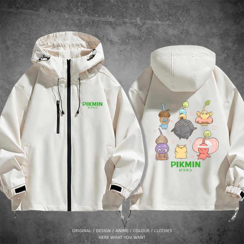 皮克敏 Pikmin 戶外機能防風防水衝鋒衣