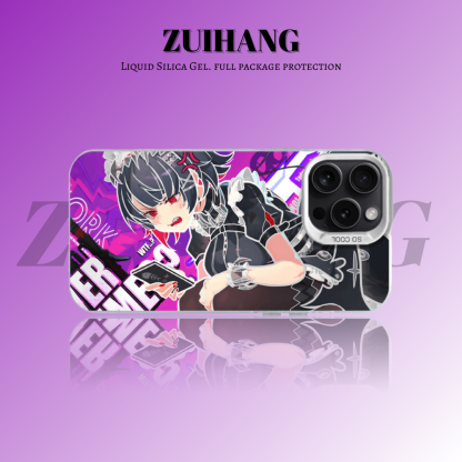 絕區零彩銀線條漸變防摔手機殼-ZUIHANG SHOP