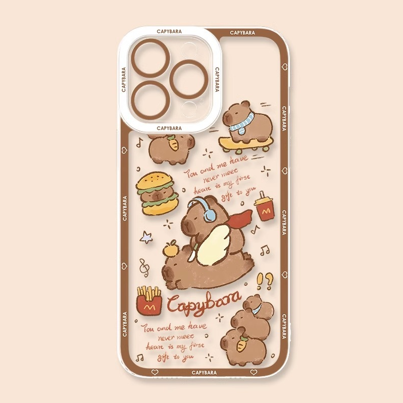 卡皮巴拉天使眼透明防摔軟殼-ZUIHANG SHOP