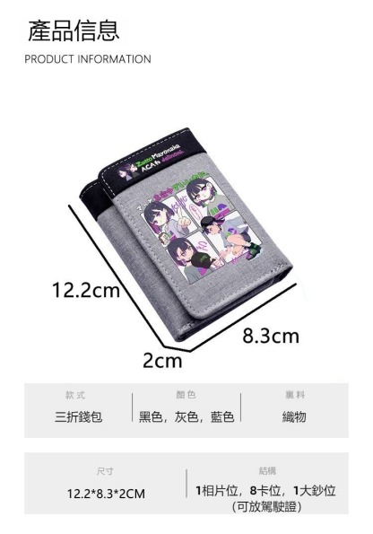 Zutomayo 週邊二次元樂隊 真夜中 同人錢包卡包-ZUIHANG SHOP