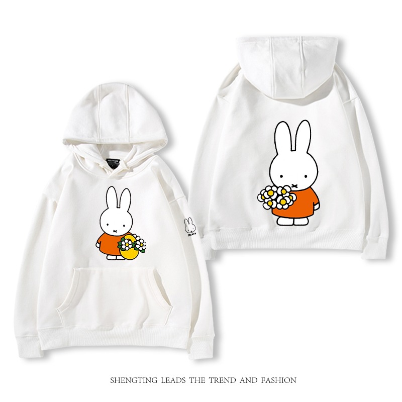 米菲聯名miffy兔 2025秋冬新款 親子情侶裝連帽衛衣