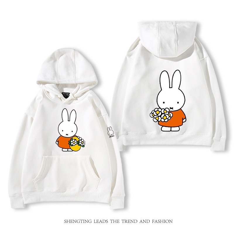 米菲聯名miffy兔 2025秋冬新款 親子情侶裝連帽衛衣