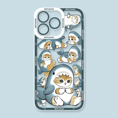 Mofusand貓貓天使眼透明防摔軟殼-ZUIHANG SHOP