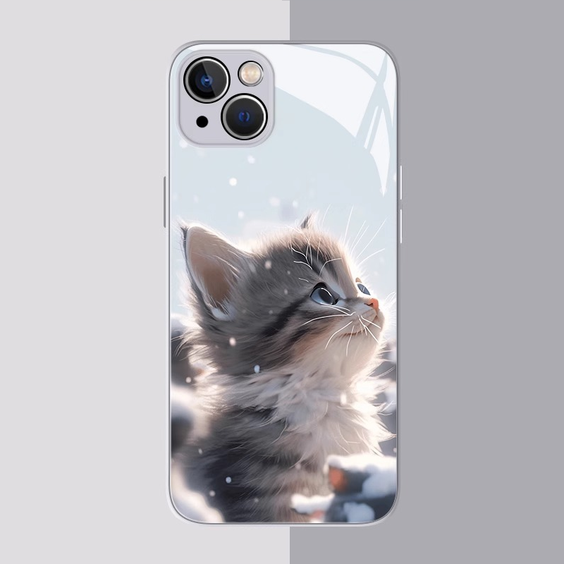 可愛貓咪新款高清全包防摔玻璃殼-ZUIHANG SHOP