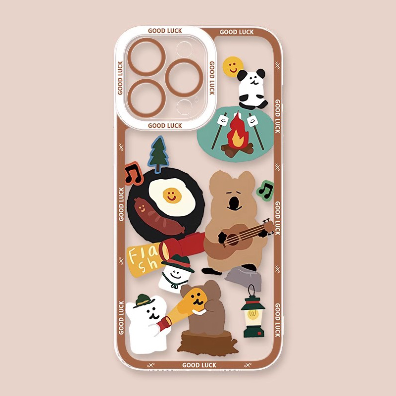 柿子椒熊天使眼透明防摔軟殼-ZUIHANG SHOP