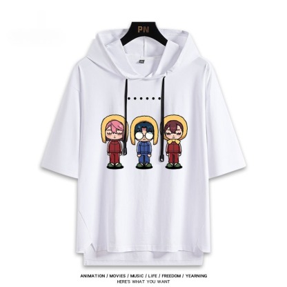 膽大黨新款 親子情侶男女款連帽短袖T恤-ZUIHANG SHOP