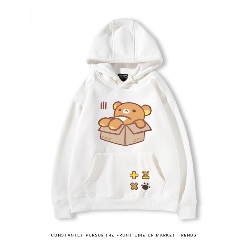 拉拉熊 秋冬新款 親子情侶裝連帽衛衣