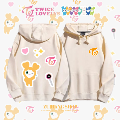 Twicelovely新款 親子情侶男女款連帽衛衣-ZUIHANG SHOP